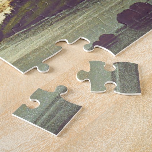 城と川からレンガ造りのアーチパズル ジグソーパズル (側面)