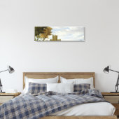 城のある河口 キャンバスプリント (インサイチュ (寝室))