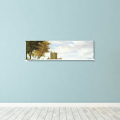 城のある河口 キャンバスプリント (インサイチュ (ウッドフロア))