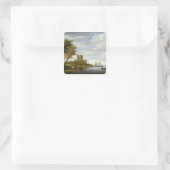 城のある河口 スクエアシール (バッグ)