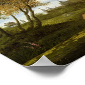 城のある河口 ポスター (角)