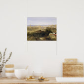 城のエディンバラ1847年(キャンバス油) ポスター (キッチン)