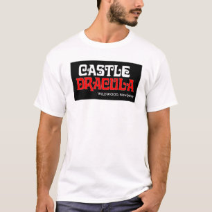 城のドラキュラのロゴのワイシャツ、Wildwood、NJ Tシャツ