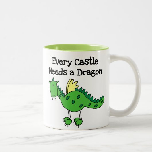 城のドラゴン ツートーンマグカップ (右)