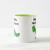 城のドラゴン ツートーンマグカップ (中央)