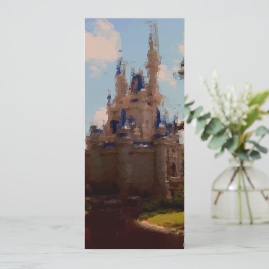 城のブライダルシャワーの招待状 招待状 (スタンド正面)