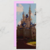 城のブライダルシャワーの招待状 招待状 (正面/裏面)