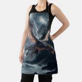 城の上にドラゴン。 エプロン (インサイチュ)