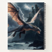 城の上にドラゴン。 ノートブック (裏面)