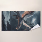 城の上にドラゴン。 バスタオル (バスタオル)