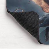 城の上にドラゴン。 マウスパッド (コーナー)