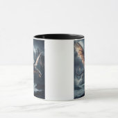 城の上にドラゴン。 マグカップ (中央)