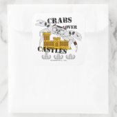 城の上のカニ スクエアシール (バッグ)