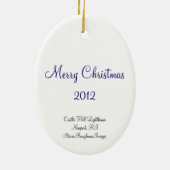 城の丘の灯台オーナメント セラミックオーナメント (裏面)