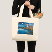 城の丘の灯台バッグ ラージトートバッグ (正面(商品))
