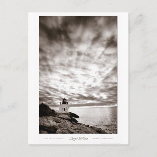 城の丘の灯台 ポストカード (正面)