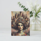 城の冠をかぶった童話の女王 ポストカード (スタンド正面)