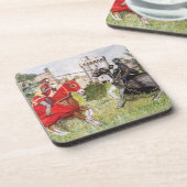 城の前の中世の城 コースター (左側)