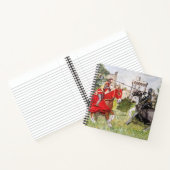 城の前の中世の城 ノートブック (内部)