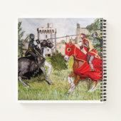 城の前の中世の城 ノートブック (裏面)