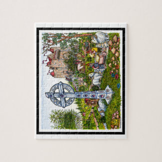 城の十字のパズル ジグソーパズル