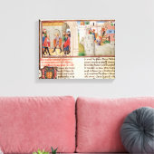 城の協定と建物 キャンバスプリント (インサイチュ (リビング))