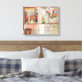 城の協定と建物 キャンバスプリント (インサイチュ (寝室))