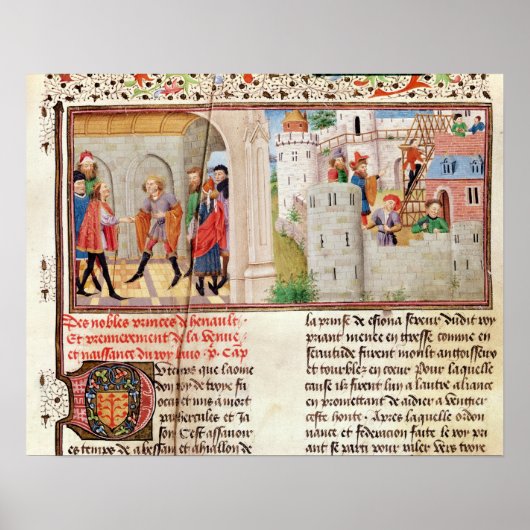 城の協定と建物 ポスター (正面)