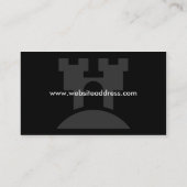 城の名刺のデザイン 名刺 (裏面)