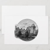 城の固定 便箋 (正面/裏面)