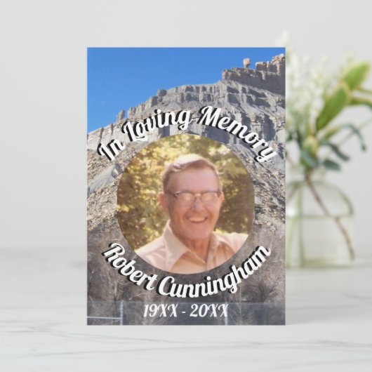 城の国の丘を愛する記憶の写真 招待状 (スタンド正面)