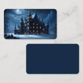 城の城の冷たい夜のしおり 名刺 (正面/裏面)