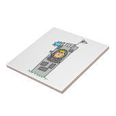 城の塔のプリンセス タイル (側面)