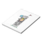 城の塔のプリンセス ノートパッド (回転)