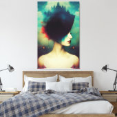 城の女神 キャンバスプリント (インサイチュ (寝室))