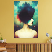 城の女神 キャンバスプリント (インサイチュ (リビング))