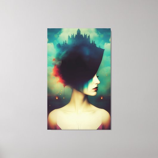 城の女神 キャンバスプリント (正面)