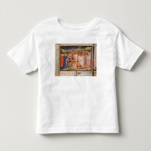 城の建築 トドラーTシャツ (正面)
