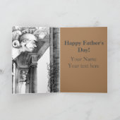 城の彫刻・鉛筆画 カード (内部)