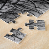 城の彫刻・鉛筆画 ジグソーパズル (側面)