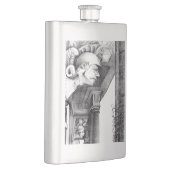 城の彫刻・鉛筆画 フラスク (右)