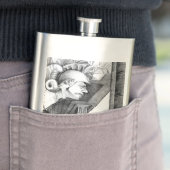 城の彫刻・鉛筆画 フラスク (インサイチュ)