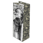 城の彫刻・鉛筆画 ワインギフトバッグ (正面アングル)