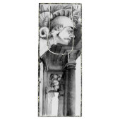 城の彫刻・鉛筆画 ワインギフトバッグ (正面)