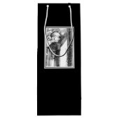 城の彫刻・鉛筆画 ワインギフトバッグ (裏面)