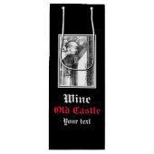 城の彫刻・鉛筆画 ワインギフトバッグ (正面)