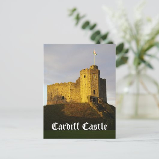 城の日の入り ポストカード (スタンド正面)