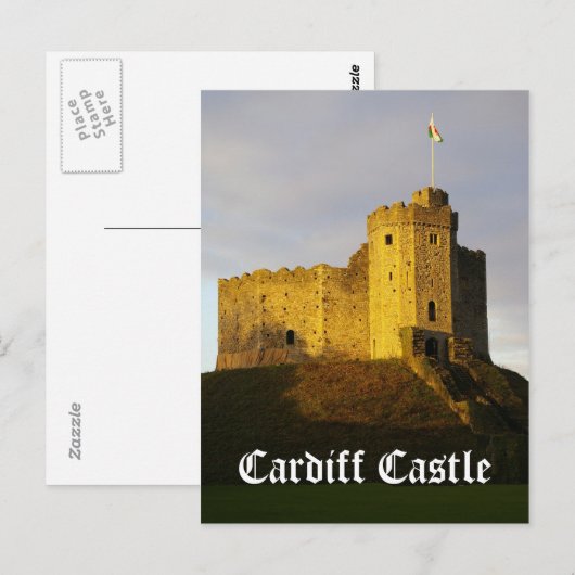 城の日の入り ポストカード (正面/裏面)