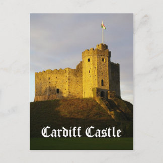 城の日の入り ポストカード