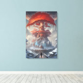 城の木の守護者 キャンバスプリント (インサイチュ (ウッドフロア))